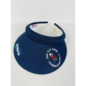 VTG Rare 1999 US Open Pinehurst Golf Tour Putter Boy logo‎ Womans Visor Navy EUC